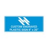 Engraved Sign Horizontal 8" x 20"