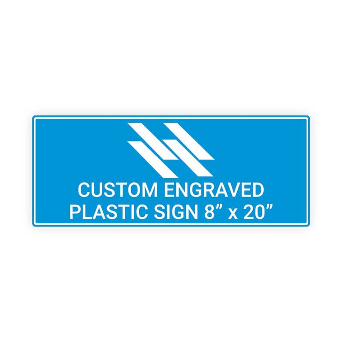 Engraved Sign Horizontal 8" x 20"