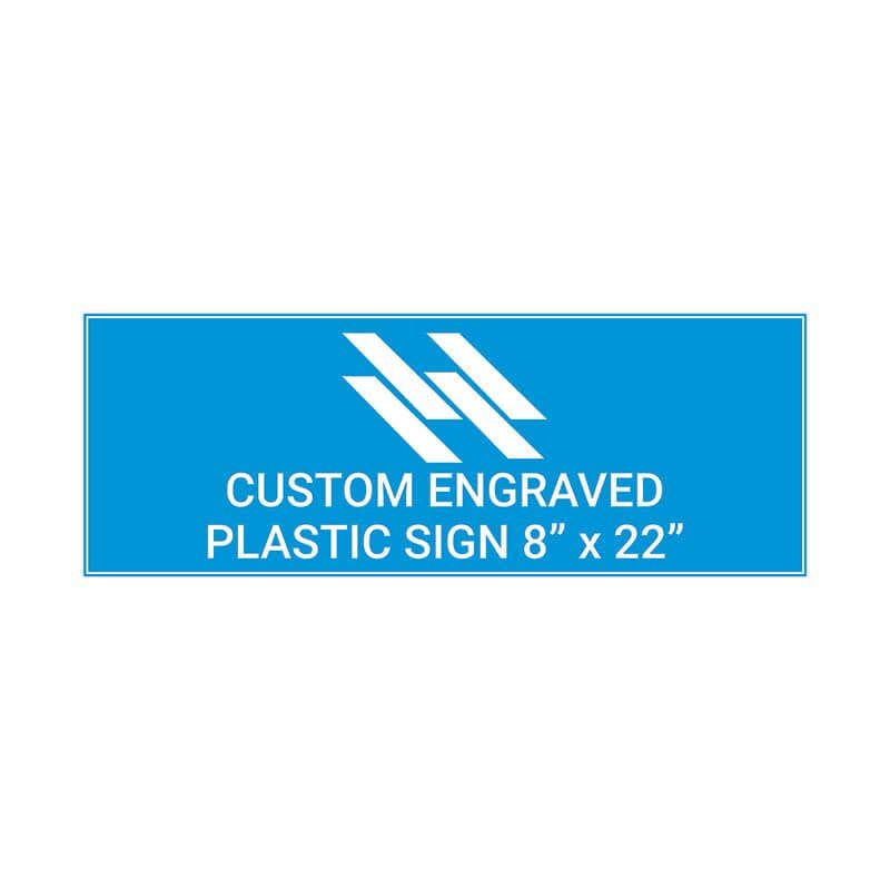 Engraved Sign Horizontal 8" x 22"