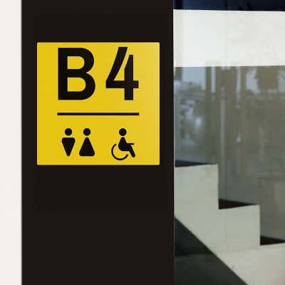 6"x6" Custom Engraved Plastic Sign, Indoor/Outdoor (Square) - alternate view