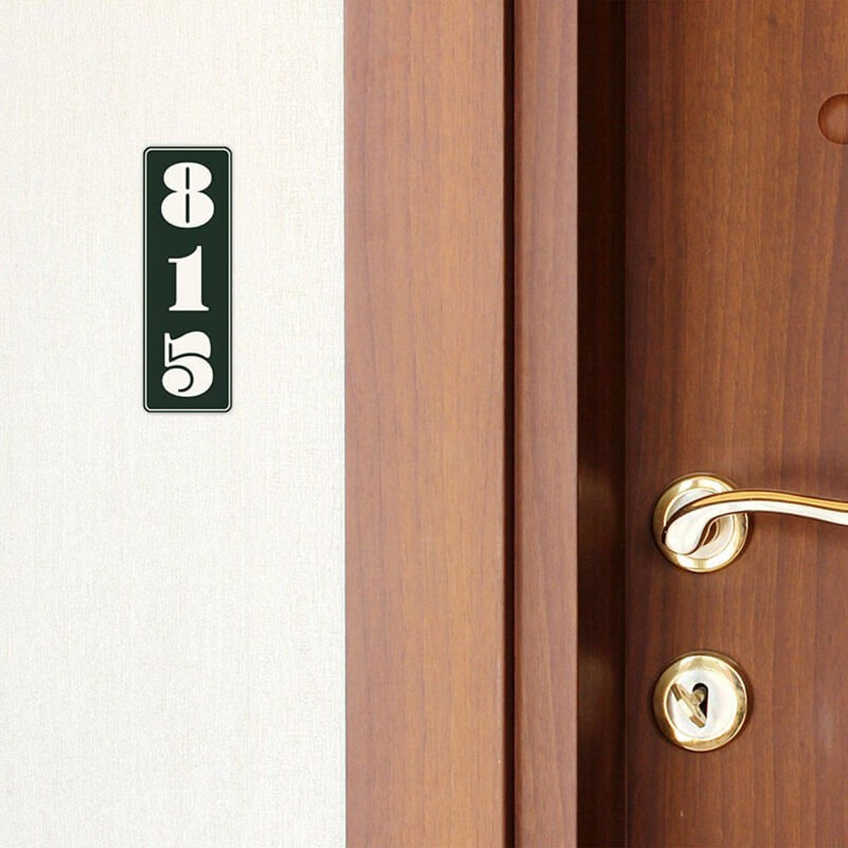 Engraved Sign Vertical 3" x 1" with a room number