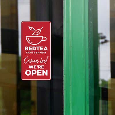 Engraved 6" x 3" Vertical Sign - alternate view