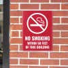 Engraved Sign Vertical 8" x 6" for no smoking