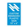 Engraved Sign Vertical 10" x 6"