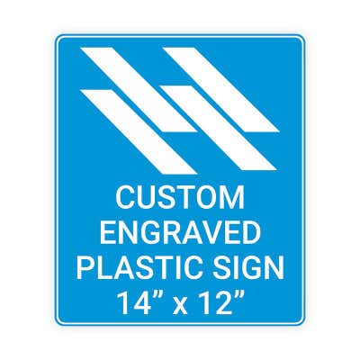 Engraved Sign Vertical 14 in x 12 in