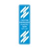 Engraved Plastic Sign Vertical 14" x 4"