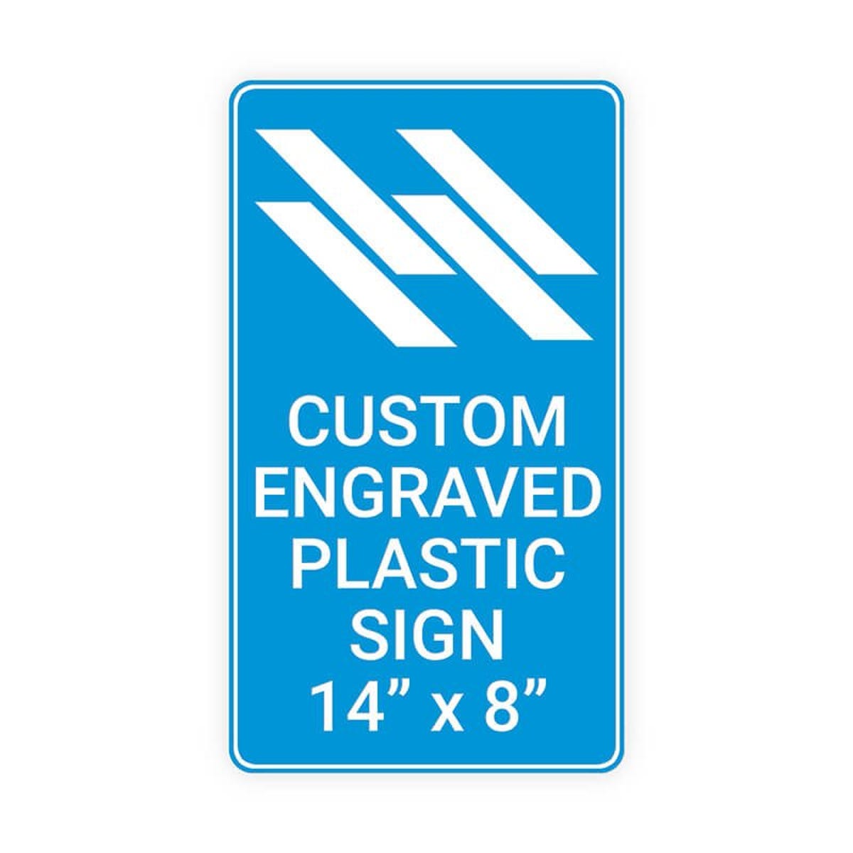 Engraved Sign Vertical 14" x 8"