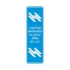 Engraved Plastic Sign Vertical 20" x 6"