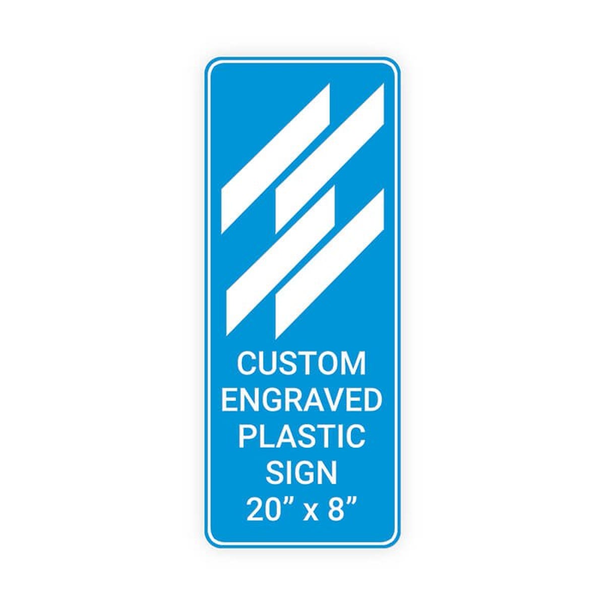 Engraved Sign Vertical 20" x 8"