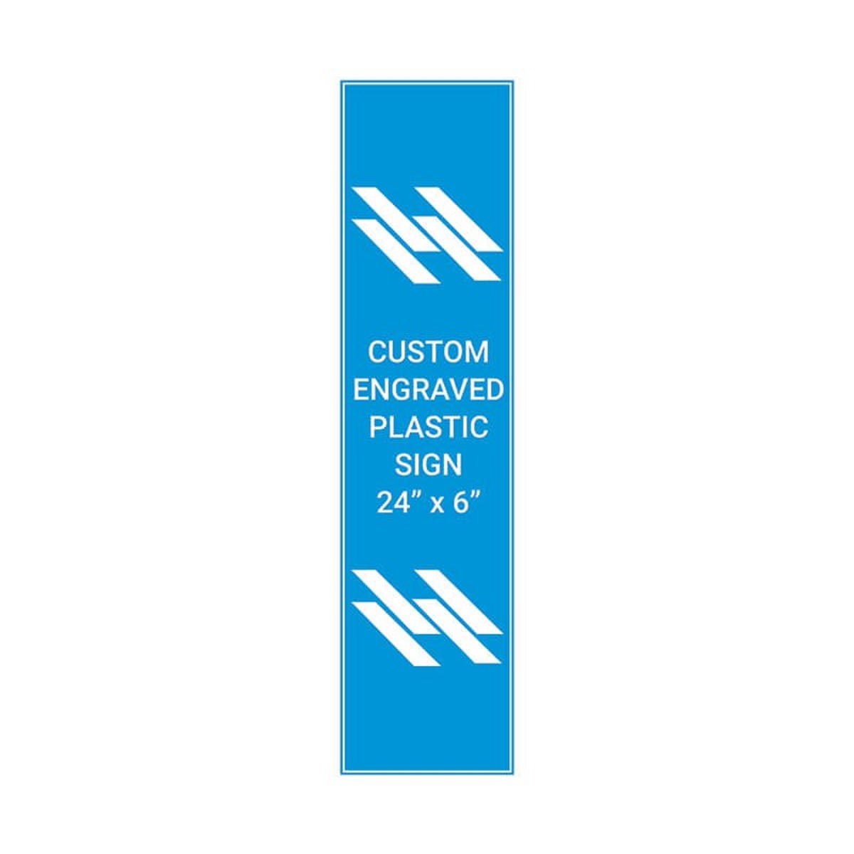 Engraved Sign Vertical 24" x 6"