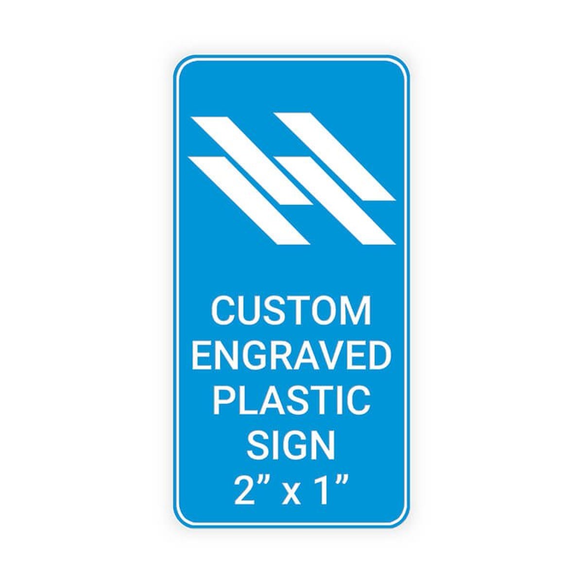 Engraved Sign Vertical 2 in x 1 in