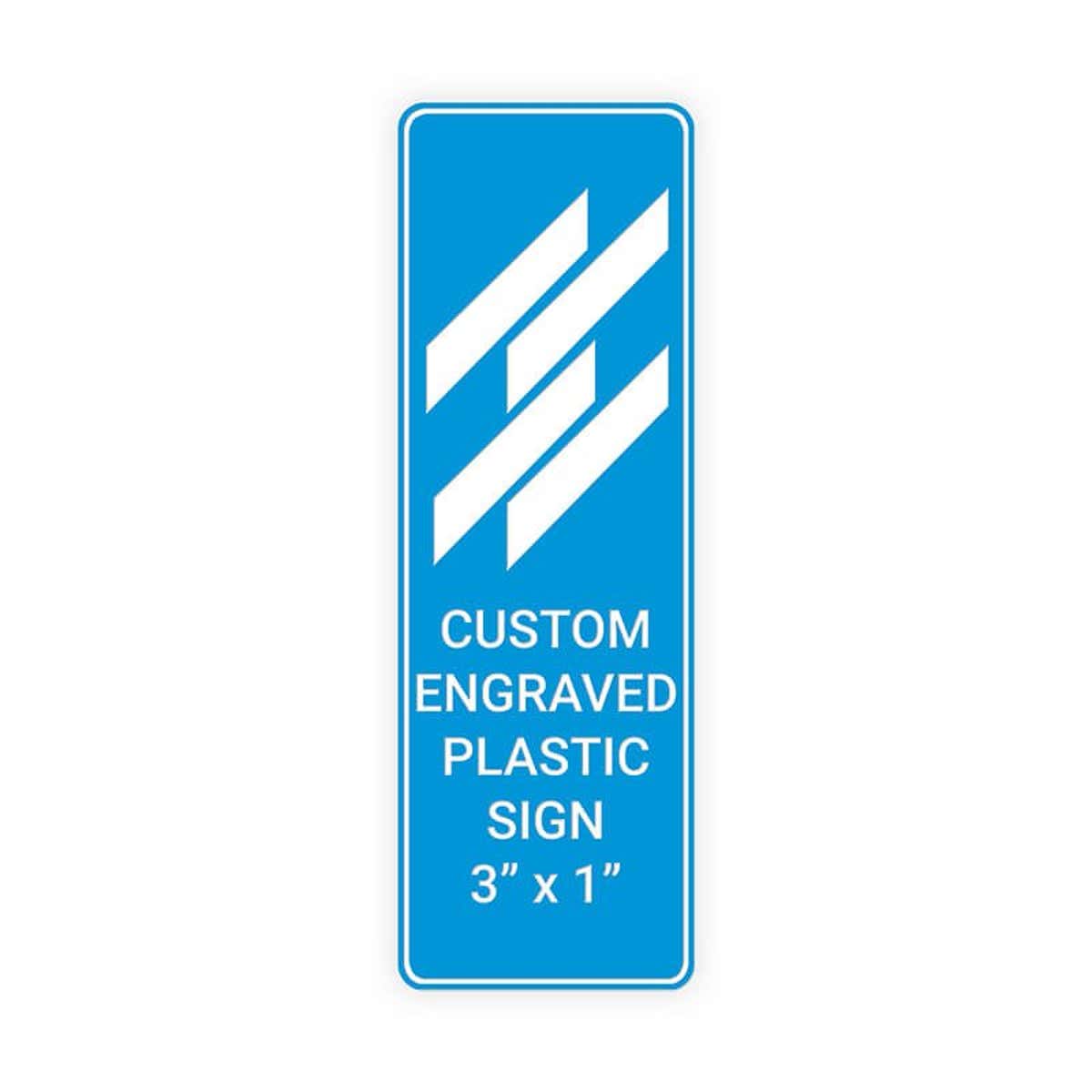 Engraved Sign Vertical 3" x 1"