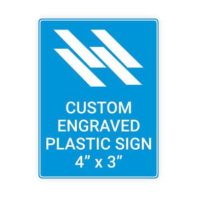 Engraved Sign Vertical 4 in x 3 in