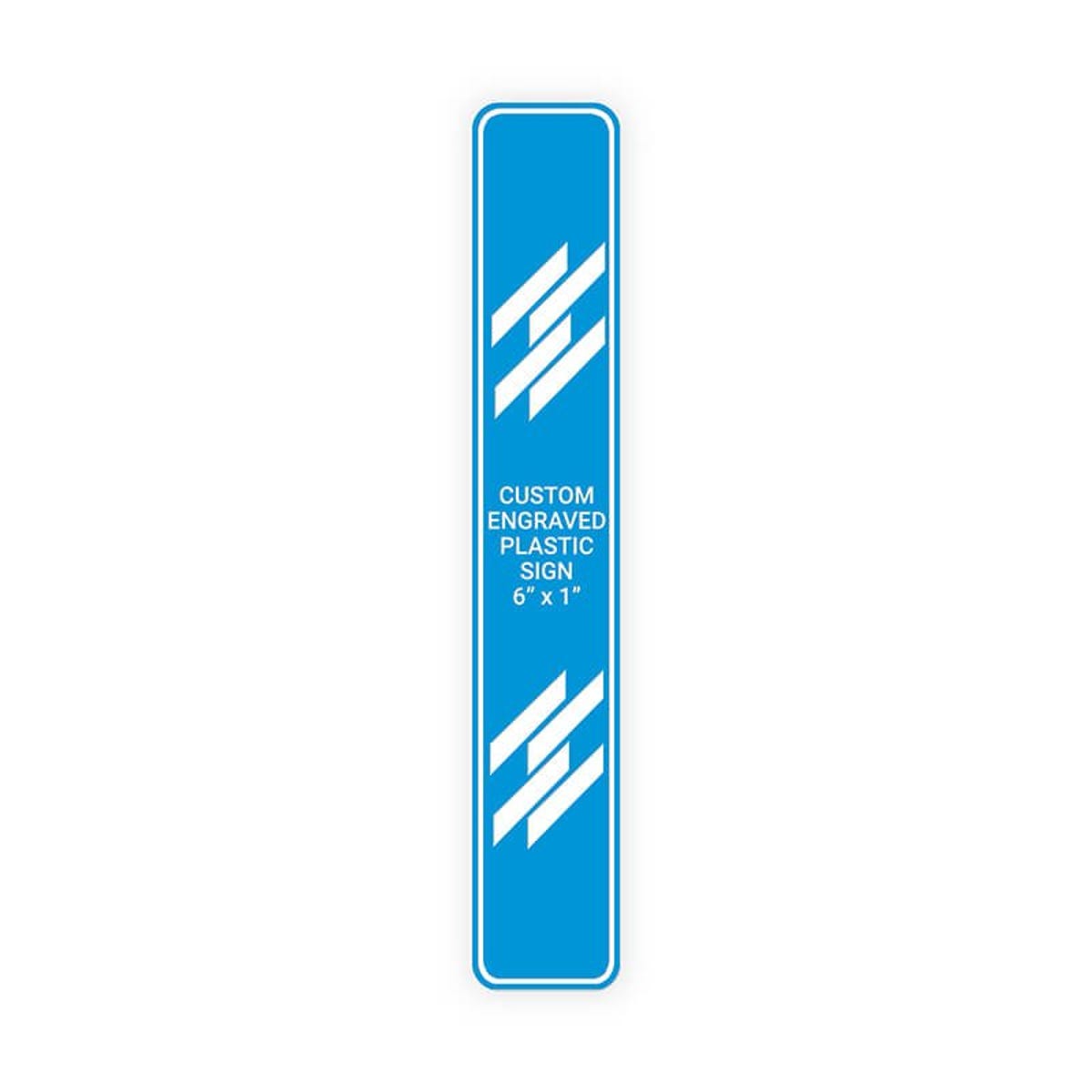 Engraved Sign Vertical 6" x 1"