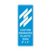 Engraved Plastic Sign Vertical 8" x 3"