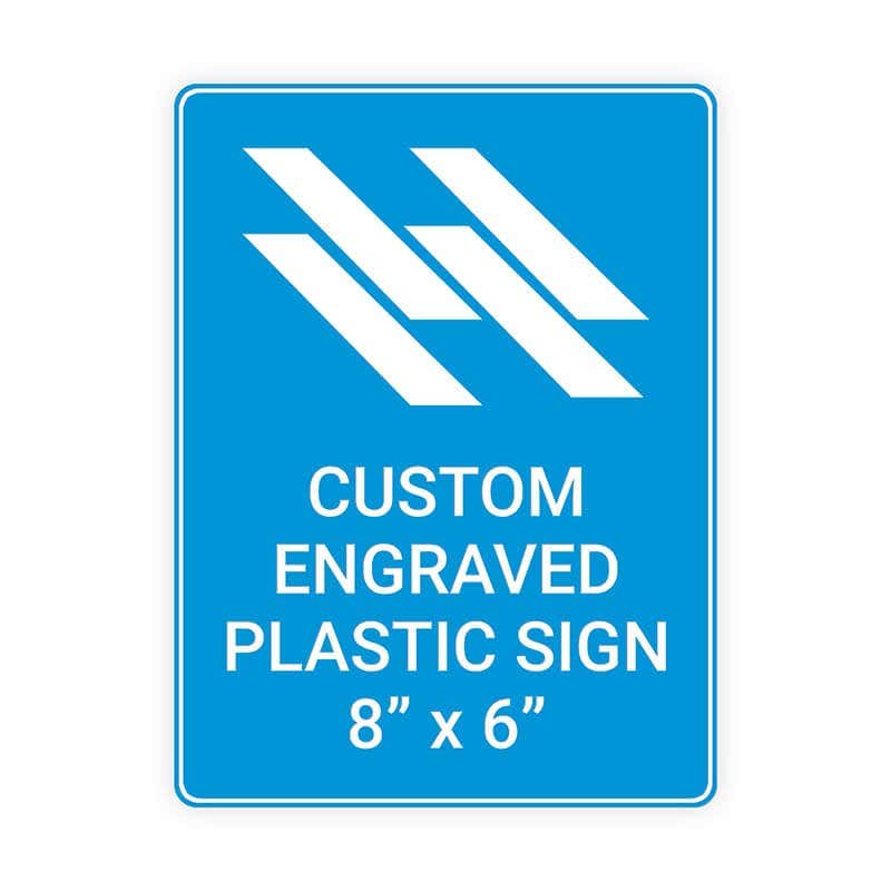 Engraved Sign Vertical 8" x 6"