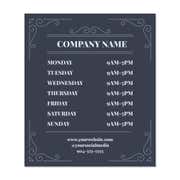 Business Hours Sign - Modern Design