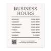 Business Hours Sign - Minimalist Design