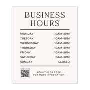 Business Hours Sign - Minimalist Design