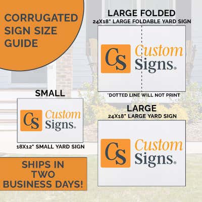 18" x 24" Double Sided Outdoor Yard Sign - alternate view