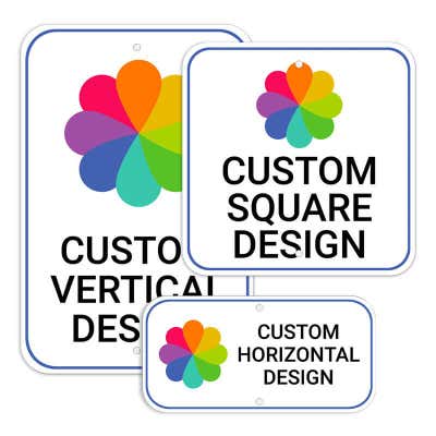 Large Color Aluminum Signs