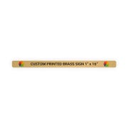 Horizontal Full Color 1" x 16" Brass Signs