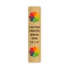 Vertical Full Color Brass Signs 18" x 4"