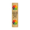 Vertical Full Color Brass Signs 8" x 2"