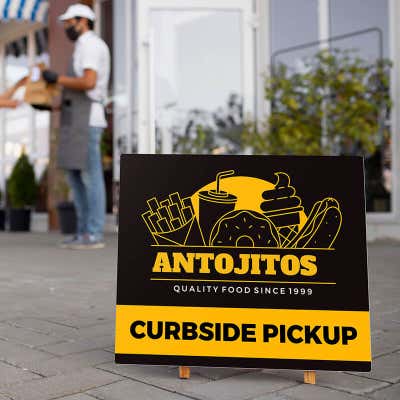 10"x12" Custom Plastic Sign, Full Color, Indoor/Outdoor (Horizontal) - alternate view