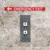 1" x 12" custom plastic sign for an emergency exit