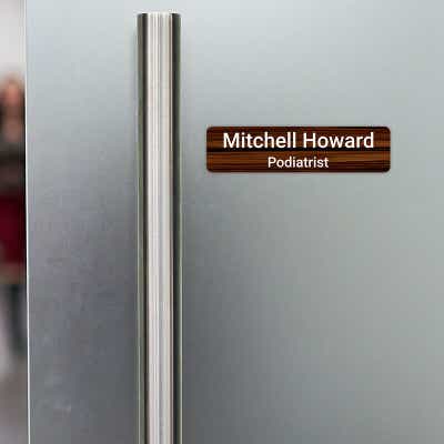 Color 1" x 4" Horizontal Sign - alternate view
