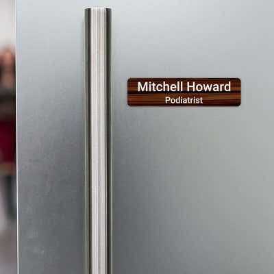 Color 1" x 4" Horizontal Sign - alternate view