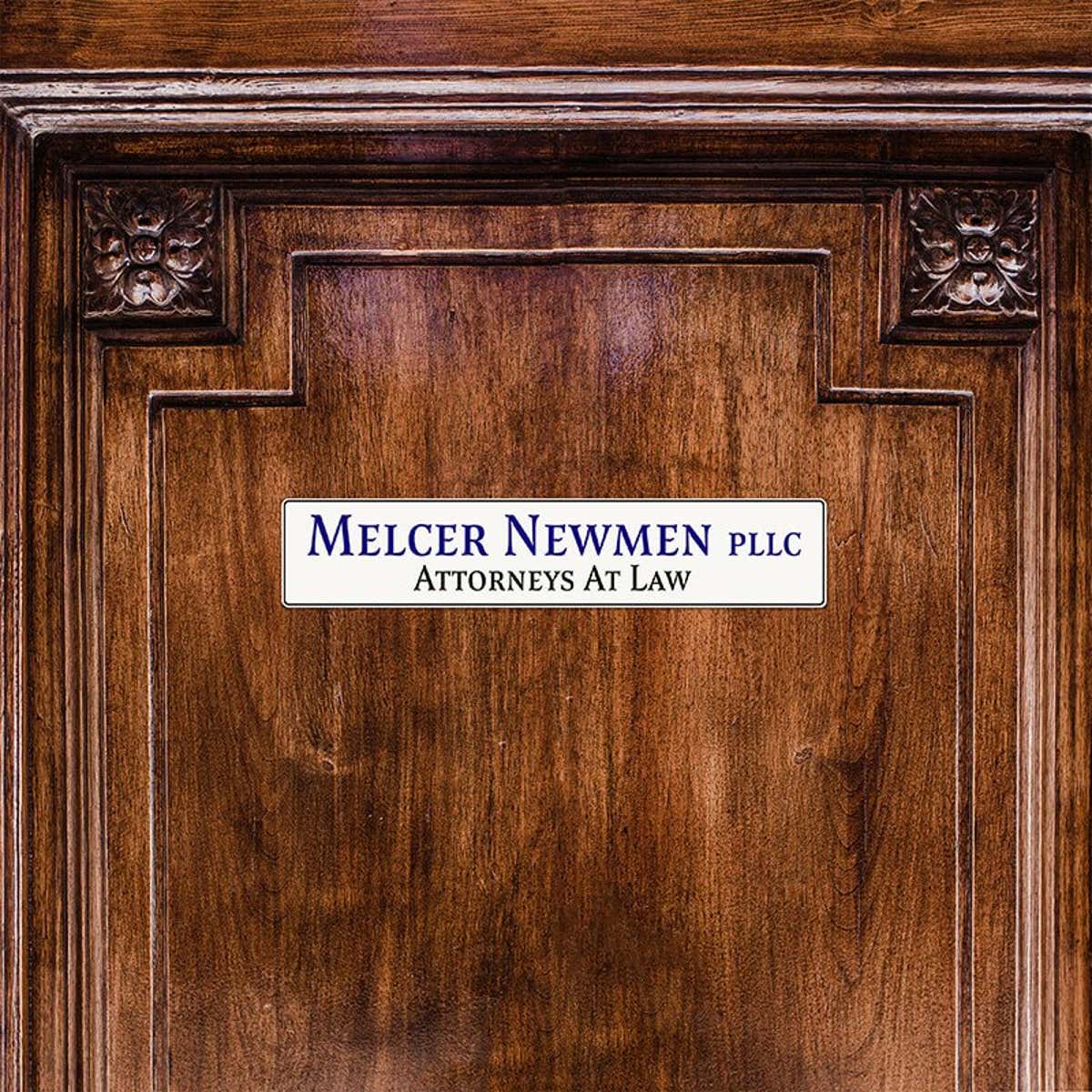 2" x 10" Custom Plastic Sign as a Door Name Plate