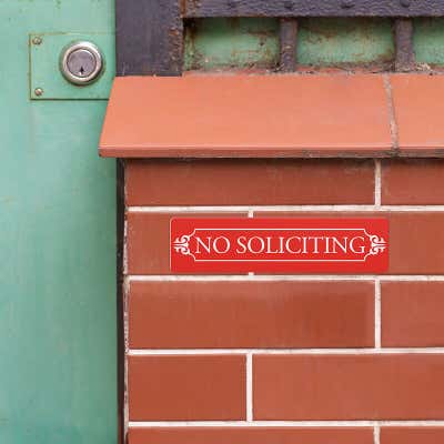 Color 2" x 8" Horizontal Sign - alternate view