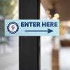 3" x 10" Custom Plastic Sign for an Entrance