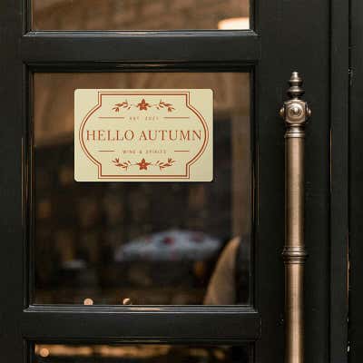4"x6" Custom Plastic Sign, Full Color, Indoor/Outdoor (Horizontal) - alternate view