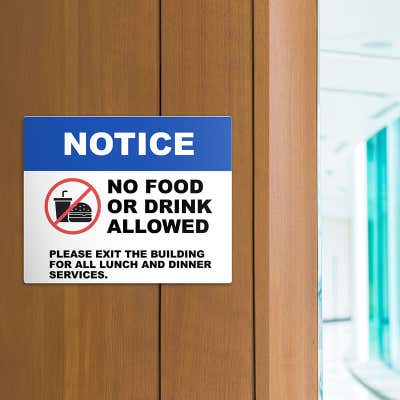 8"x10" Custom Plastic Sign, Full Color, Indoor/Outdoor (Horizontal) - alternate view