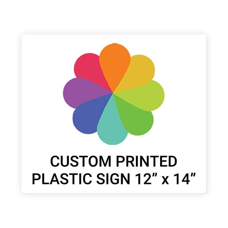 Color Sign Horizontal 12" x 14"