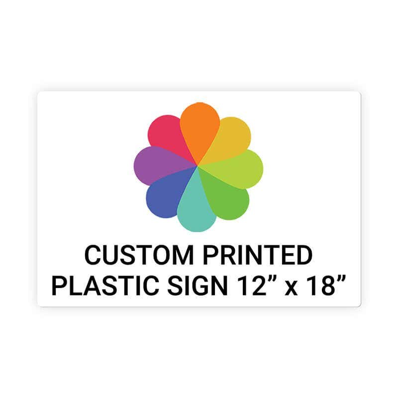 Color Sign Horizontal 12" x 18"