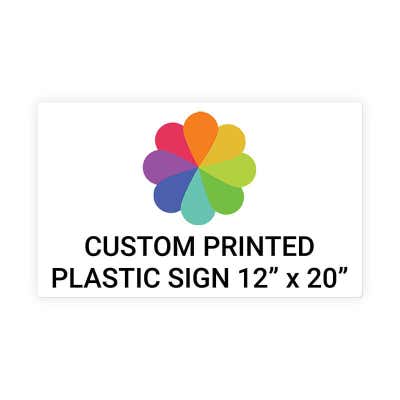 Color Sign Horizontal 12 in x 20 in