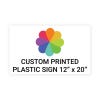 12"x20" Custom Plastic Sign, Full Color, Indoor/Outdoor