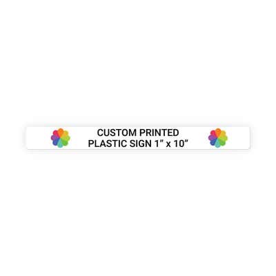 Color Sign Horizontal 1 in x 10 in