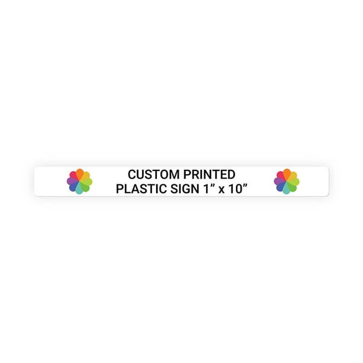 Color Sign Horizontal 1" x 10"