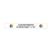 Color 1" x 10" Horizontal Sign