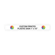 Color 1" x 10" Horizontal Sign