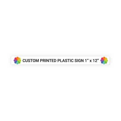 Color Sign Horizontal 1 in x 12 in