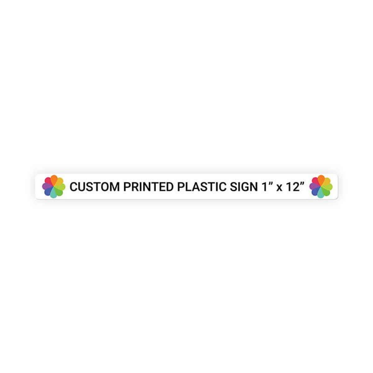 Color Sign Horizontal 1" x 12"