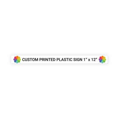 Color Sign Horizontal 1 in x 12 in