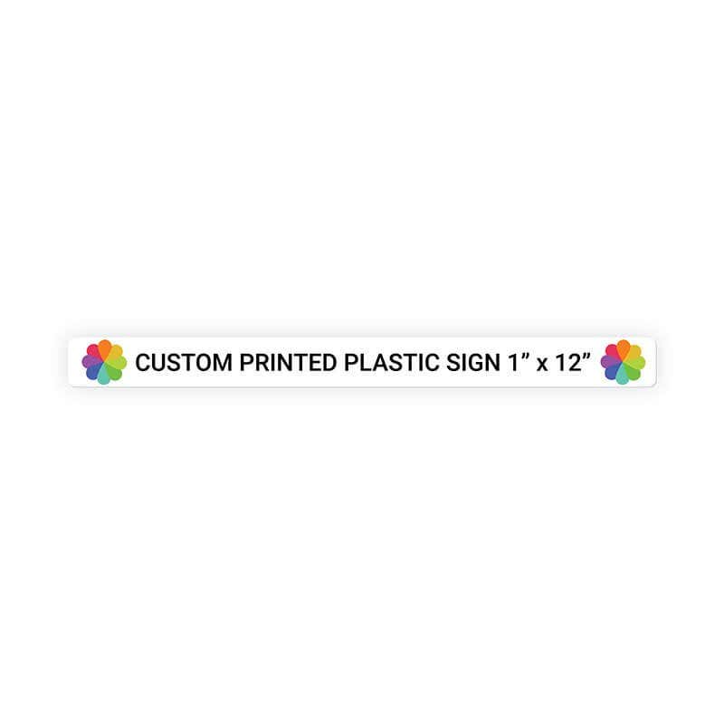 Color Sign Horizontal 1" x 12"