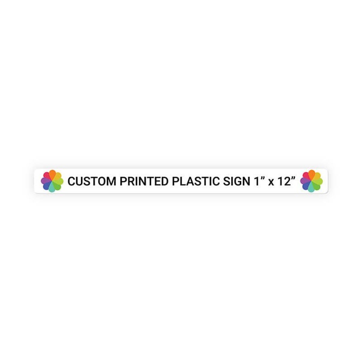 Color Sign Horizontal 1" x 12"
